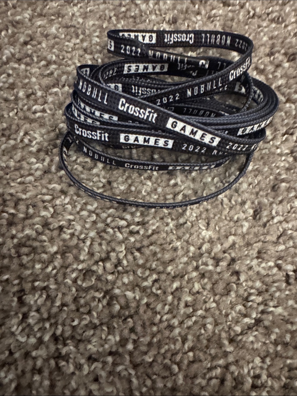 NOBULL Black and White CrossFit Games 2022 Shoelaces